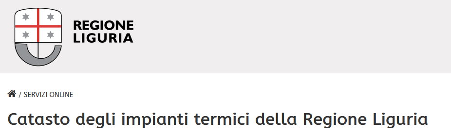 Caitel - Catasto degli impianti termici della Regione Liguria