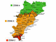 Mappa Zonizzazione dei Comuni Provincia di Savona