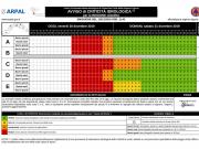 Aggiornamento allerta meteo venerdì 20 dicembre 2019