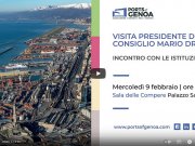 Il Presidente del Consiglio Mario Draghi a Genova - Immagini della diretta video trasmessa a cura di Ports of Genoa