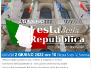 Festa della Repubblica", il 2 giugno a Savona la cerimonia celebrativa