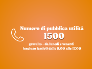 Numero di pubblica utilità 1500 "Proteggiamoci dal caldo"