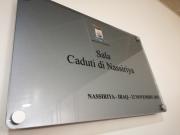 12/04/2019. Palazzo Nervi, intitolazione della Sala espositiva: la Provincia di Savona rende omaggio ai Caduti di Nassiriya