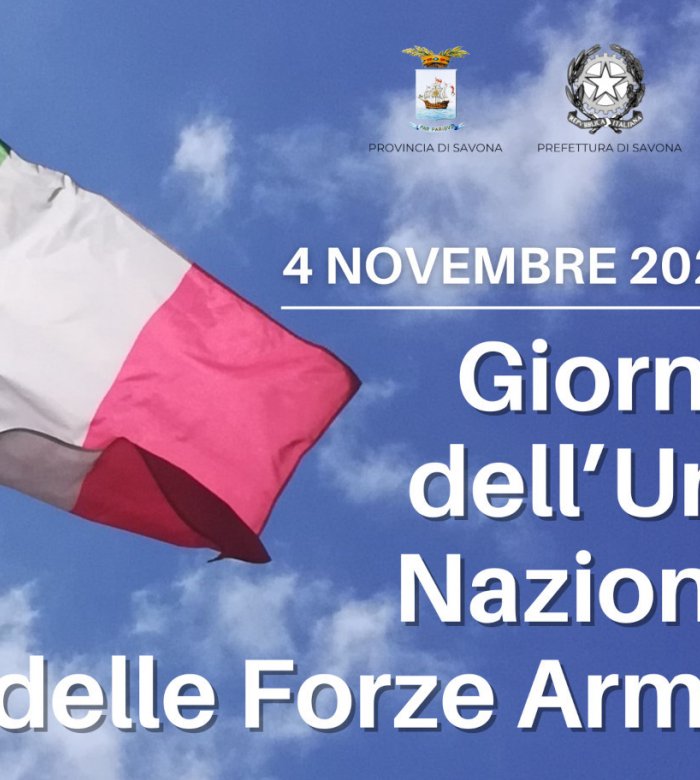 4 Novembre 2025 - Giornata dell'Unità Nazionale e delle Forze Armate