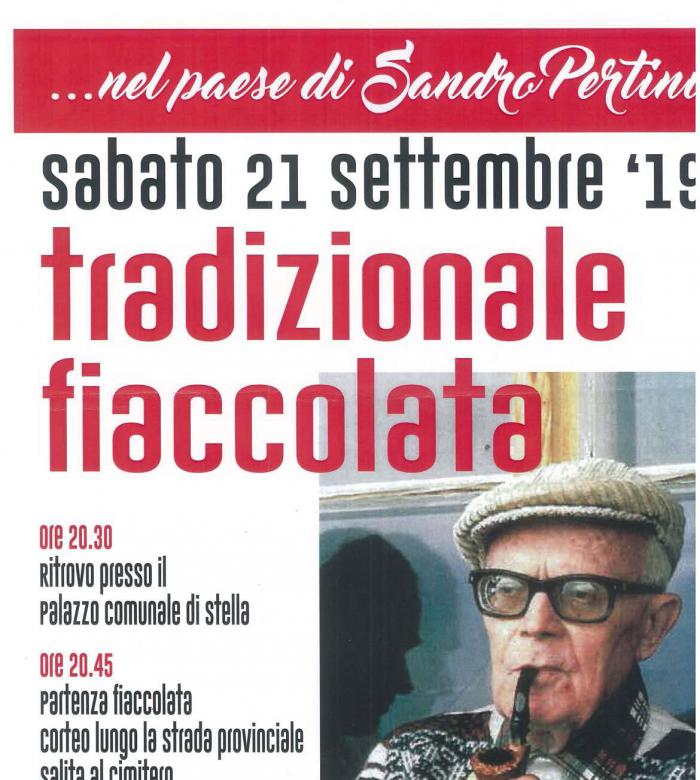 ... nel paese di Sandro Pertini tradizionale Fiaccolata 21 settembre 2019