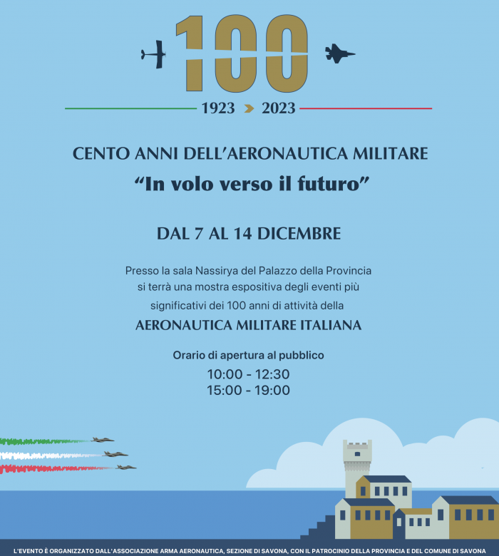 Cento anni dell'Aeronautica Militare "In volo verso il futuro"