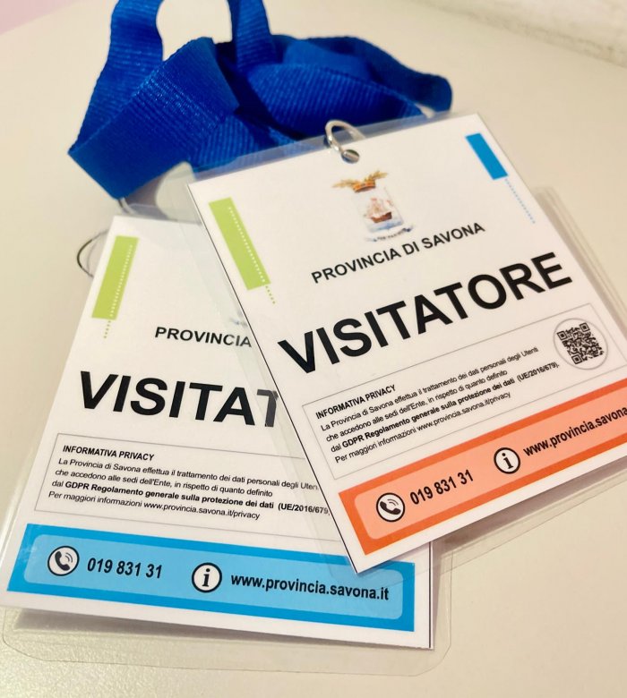 Badge visitatori