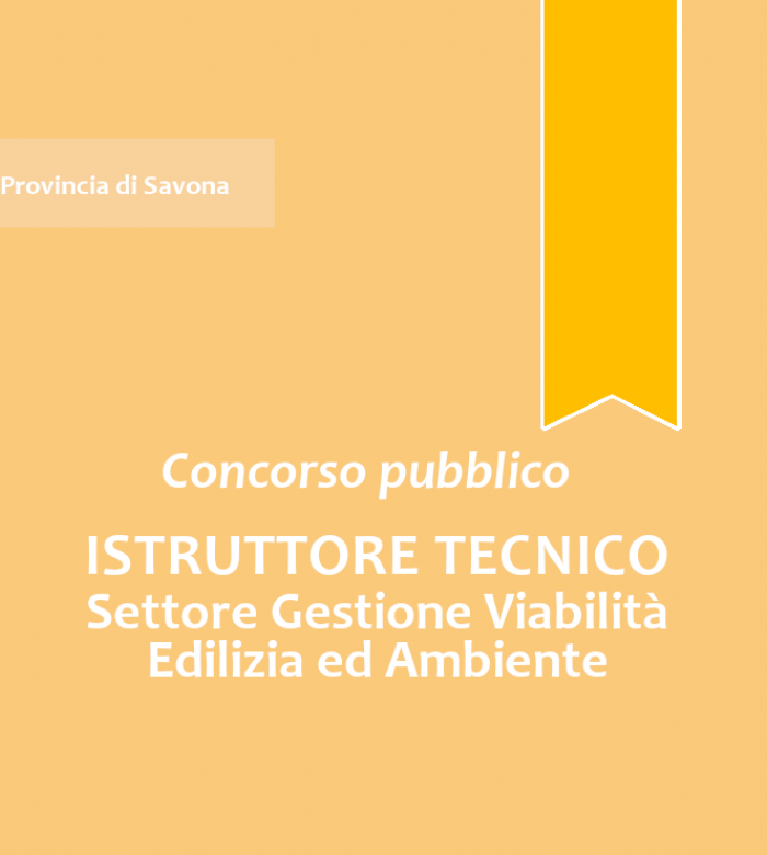 Concorso Istruttore Tecnico