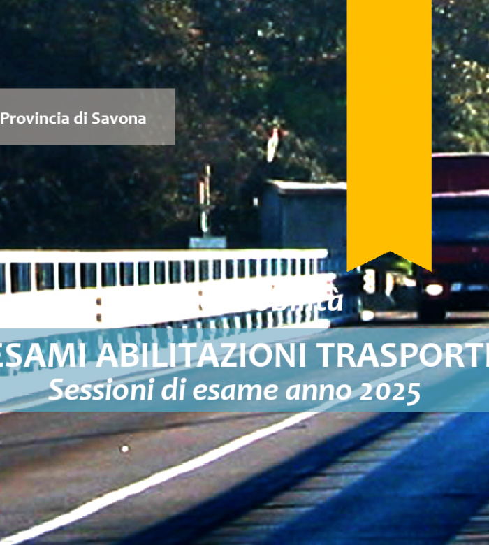 Bando per il conseguimento dell'idoneità professionale di trasportatore su strada di cose per conto terzi e di persone - Sessione di esame anno 2025