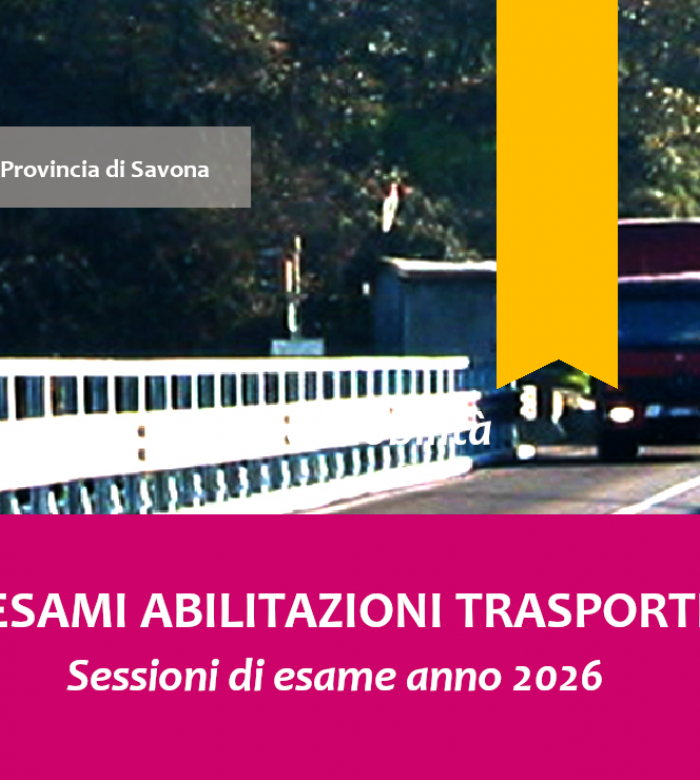 Bando per il conseguimento dell'idoneità professionale all'esercizio dell'attività di consulenza per la circolazione dei mezzi di trasporto - Sessione di esame anno 2026
