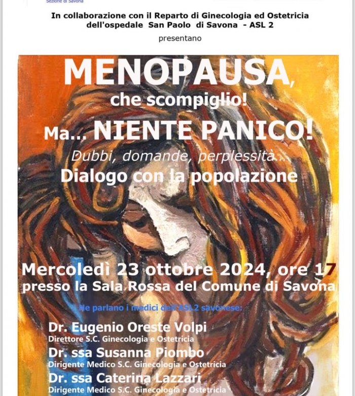 Conferenza "MENOPAUSA che scompiglio! Ma...niente panico!"
