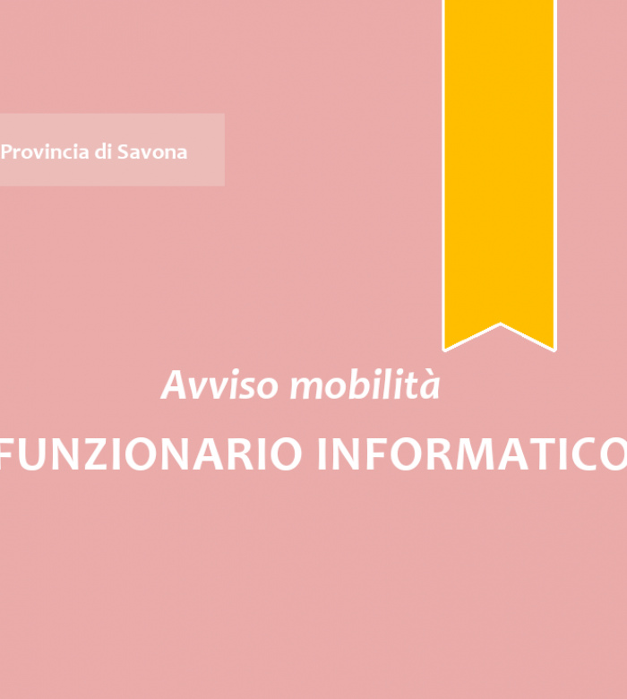 Avviso mobilità Funzionario Informatico