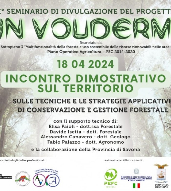 Incontro dimostrativo sul Territorio sulle tecniche e le strategie applicative di conservazione e gestione forestale