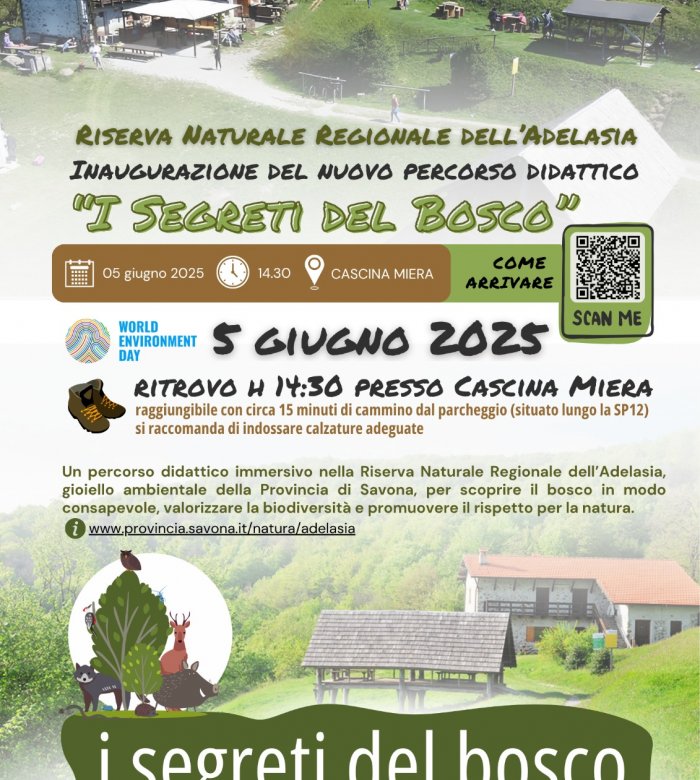 Inaugurazione del nuovo sentiero didattico "I Segreti del Bosco", 5 giugno 2025