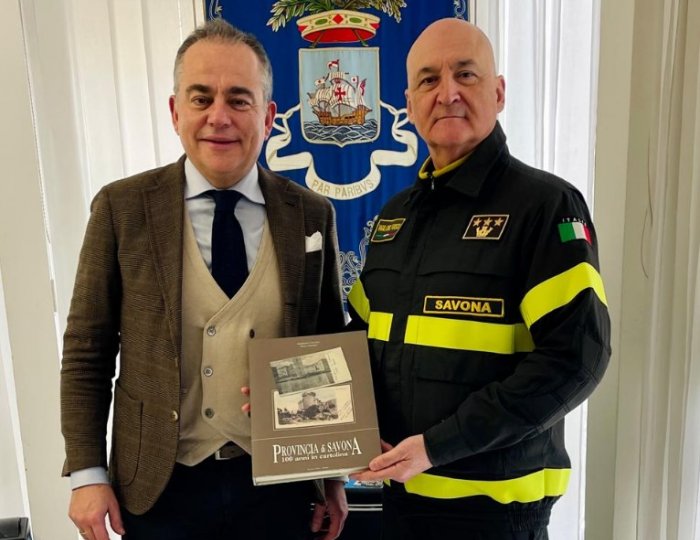 Incontro tra il Presidente Olivieri e il nuovo Comandante Provinciale dei Vigili del Fuoco di Savona