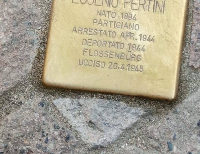 cerimonia di posa delle pietre d’inciampo presso la Casa Museo Sandro Pertini