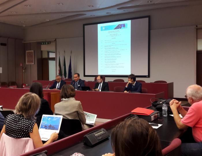 Palazzo Nervi, Progetto ElenaPROSPER, intervento del Presidente Olivieri Palazzo Nervi, Progetto ElenaPROSPER, intervento del Presidente Olivieri