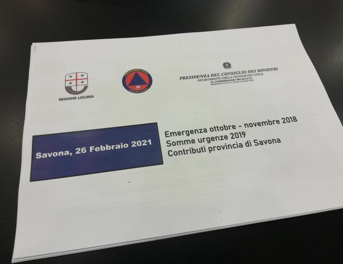Riunione Regione-Provincia-Comuni inerente il Piano triennale degli stanziamenti destinati ai Comuni del terrtorio Provinciale a seguito degli eventi calamitosi del 2018 e 2019 Riunione Regione-Provincia-Comuni inerente il Piano triennale degli stanziamenti destinati ai Comuni del terrtorio Provinciale a seguito degli eventi calamitosi del 2018 e 2019