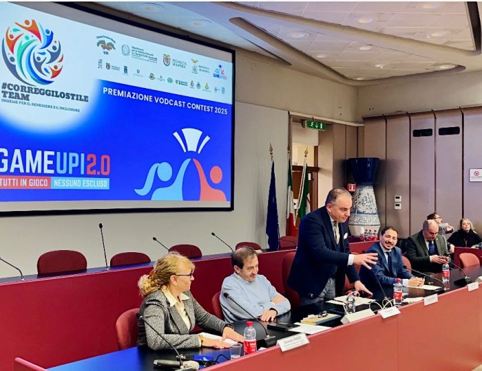 Premiazione del Vodcast Contest del progetto nazionale Game UPI 2.0: Tutti in gioco, nessuno escluso