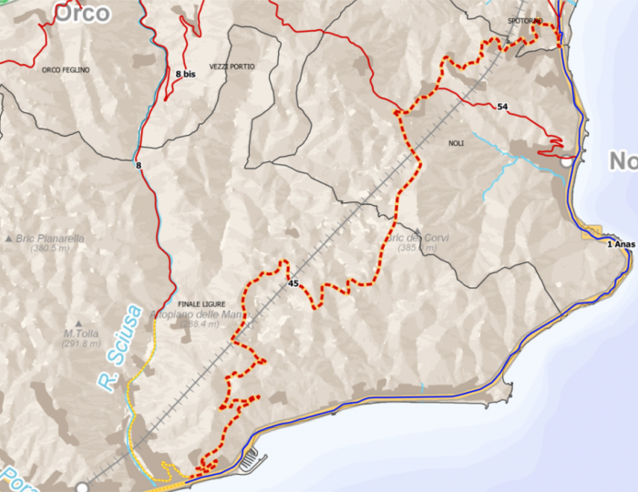 SP 45 Finale Ligure-Manie-Voze-Spotorno SP 45 Finale Ligure-Manie-Voze-Spotorno