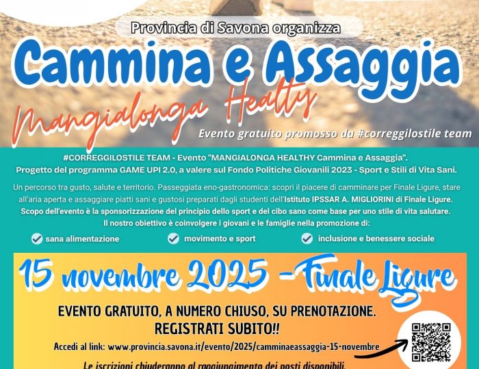 Cammina e Assaggia - 15 novembre 2025