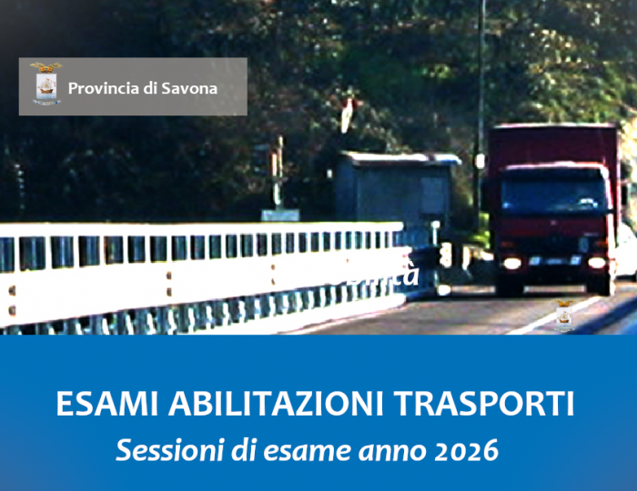 Bando per il conseguimento dell'idoneità professionale di trasportatore su strada di cose per conto terzi e di persone - Sessione di esame anno 2026