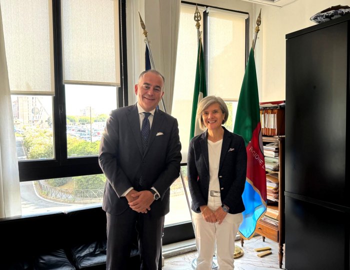 Primo incontro tra il Presidente della Provincia Pierangelo Olivieri e il nuovo Prefetto di Savona Dott.ssa Grazia La Fauci