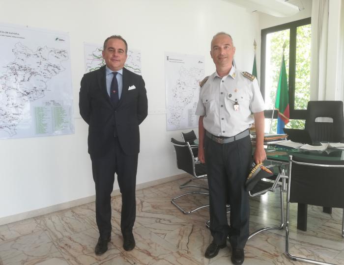 Provincia di Savona: incontro del Presidente Pierangelo Olivieri con il nuovo Comandante della Guardia di Finanza di Savona Colonnello Salvatore Salvo Provincia di Savona: incontro del Presidente Pierangelo Olivieri con il nuovo Comandante della Guardia di Finanza di Savona Colonnello Salvatore Salvo
