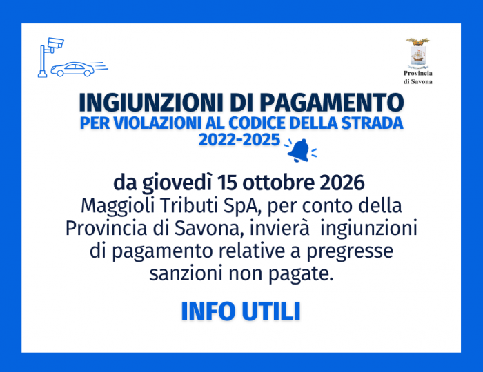 Ingiunzioni di pagamento per violazioni al Codice della strada 2022-2025: dal 15 ottobre in arrivo le notifiche tramite SEND