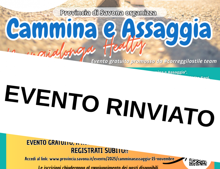 Rinvio evento