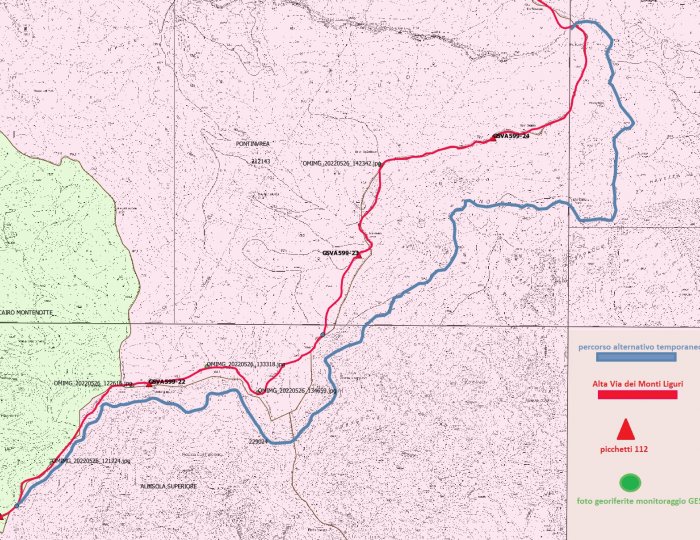 Alta Via dei Monti Liguri - Percorso alternativo Alta Via dei Monti Liguri - Percorso alternativo