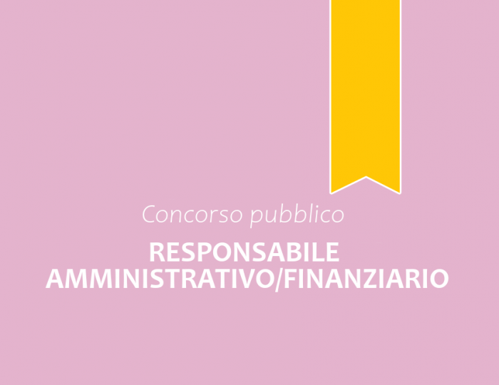 Concorso Responsabile Amministrativo/Finanziario cat. D Concorso Responsabile Amministrativo/Finanziario cat. D