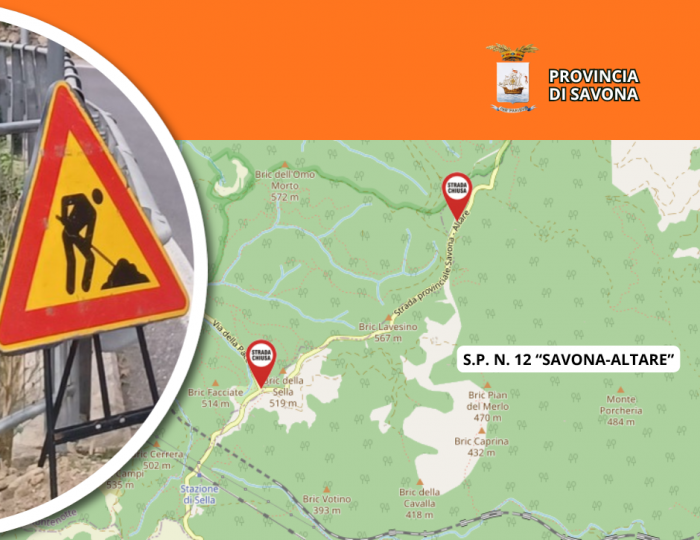 S.P. n. 12 “Savona-Altare”