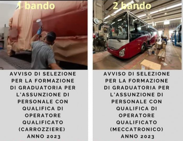 TPL Linea - Avviso di Selezione per la mansione di Operatore Qualificato (Meccatronico) e di Operatore Qualificato (Carrozziere) - Anno 2023 TPL Linea - Avviso di Selezione per la mansione di Operatore Qualificato (Meccatronico) e di Operatore Qualificato (Carrozziere) - Anno 2023