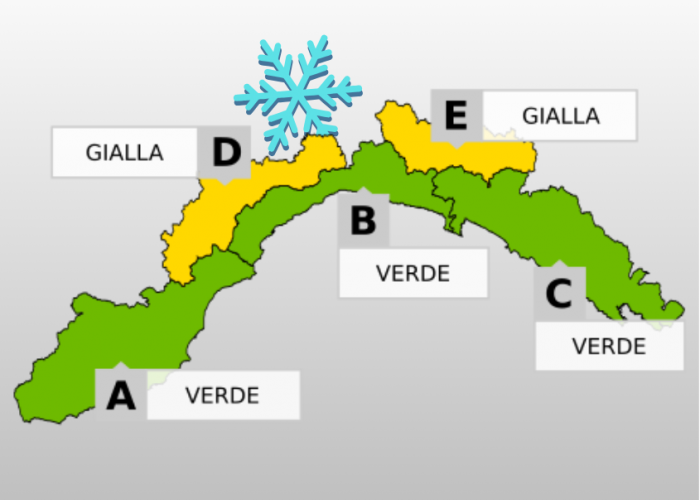 Allerta gialla nivologica 19 febbraio 2026