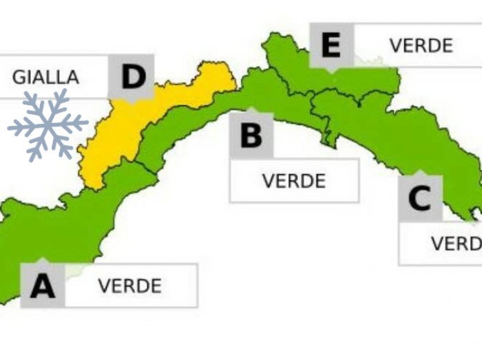 Allerta gialla nivologica in zona D versanti padani di ponente dalle 00:00 alle 14:00 del 16 dicembre 2025