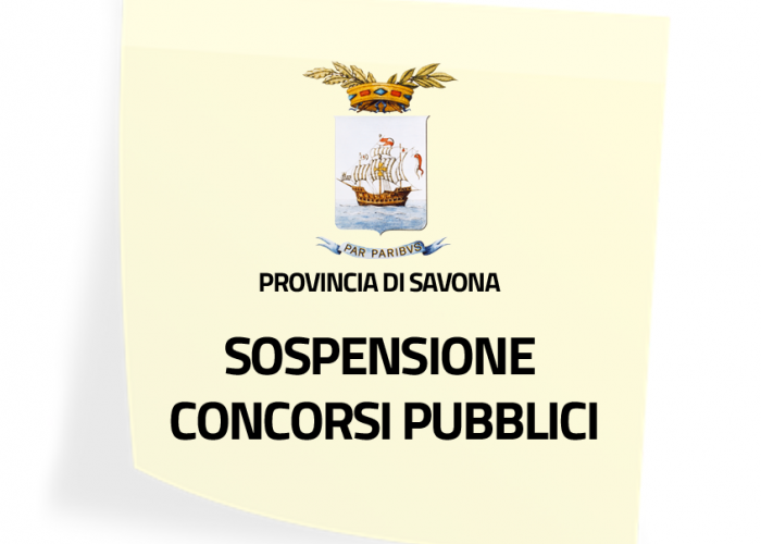 Sospensione concorsi pubblici Sospensione concorsi pubblici