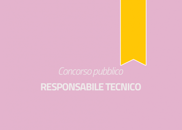 Responsabile Tecnico - presso la Direzione Generale Responsabile Tecnico - presso la Direzione Generale