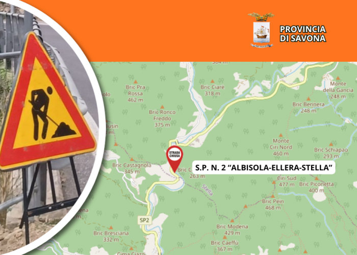 S.P. n. 2 “Albisola-Ellera-Stella”