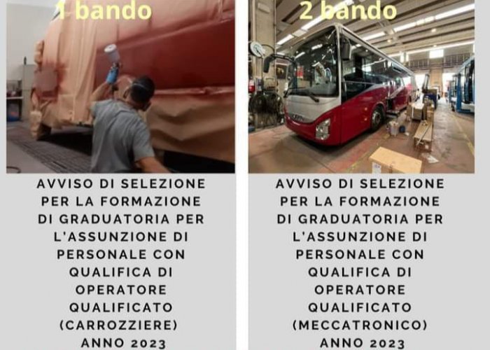 TPL Linea - Avviso di Selezione per la mansione di Operatore Qualificato (Meccatronico) e di Operatore Qualificato (Carrozziere) - Anno 2023 TPL Linea - Avviso di Selezione per la mansione di Operatore Qualificato (Meccatronico) e di Operatore Qualificato (Carrozziere) - Anno 2023