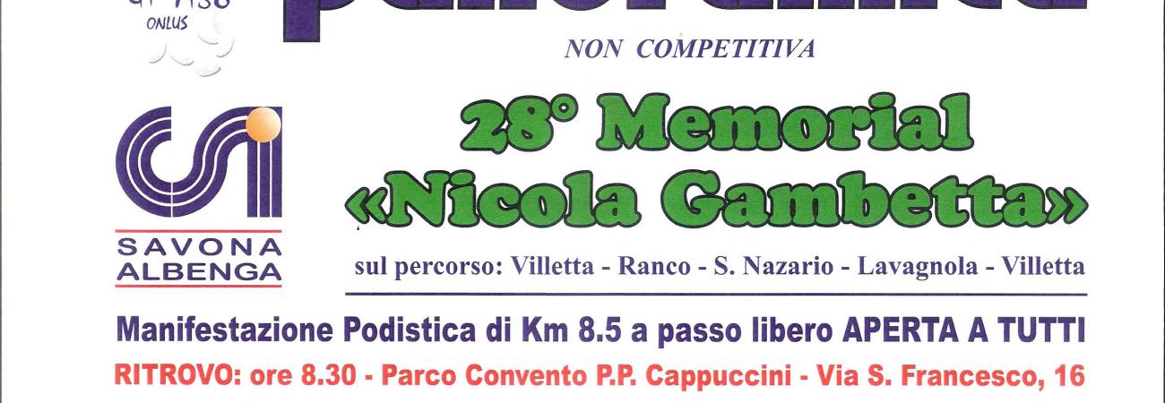 Memorial Nicola Gambetta Memorial Nicola Gambetta