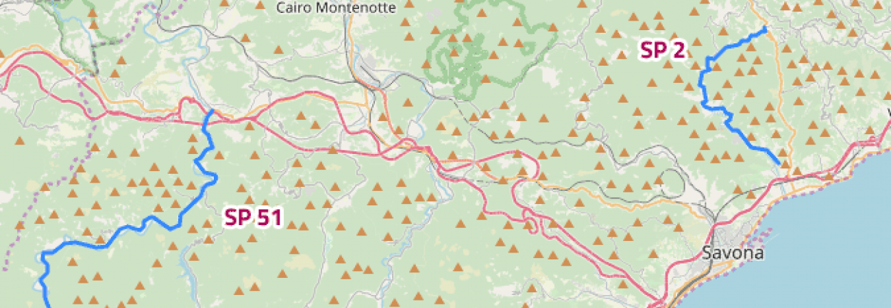 Sospensione temporanea del transito veicolare sulle S.P.2 e S.P.51 Sospensione temporanea del transito veicolare sulle S.P.2 e S.P.51