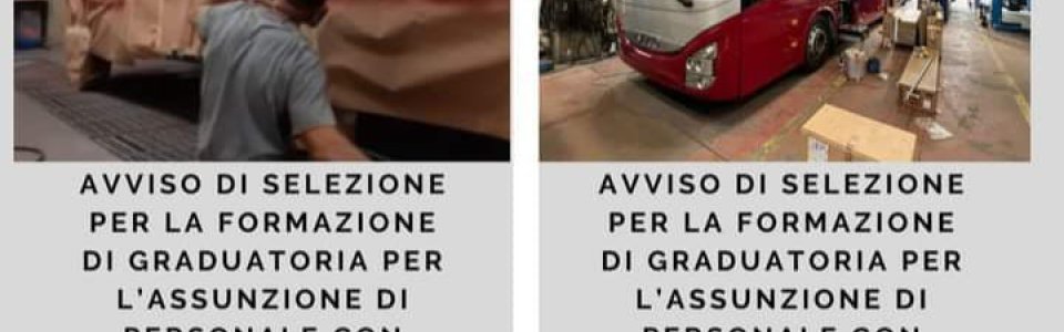 TPL Linea - Avviso di Selezione per la mansione di Operatore Qualificato (Meccatronico) e di Operatore Qualificato (Carrozziere) - Anno 2023