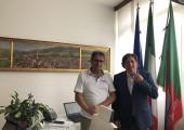 Vicepresidente Francesco Bonasera e il Sindaco di Cairo Montenotte Paolo Lambertini