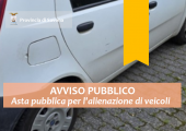 Avviso pubblico di asta pubblica per l'alienazione di veicoli di proprietà dell'Amministrazione Provinciale di Savona