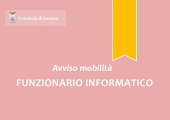 Avviso mobilità Funzionario Informatico