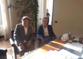 Albenga, il vicepresidente provinciale Francesco Bonasera e il sindaco di Albenga Riccardo Tomatis