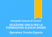 Interpello del Comune di Carcare - Elenco idonei "Operatore Tecnico Esperto"