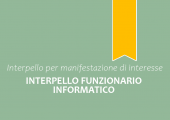 Interpello Funzionario Informatico