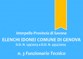 Interpello Provincia di Savona - Elenco idonei Comune di Genova